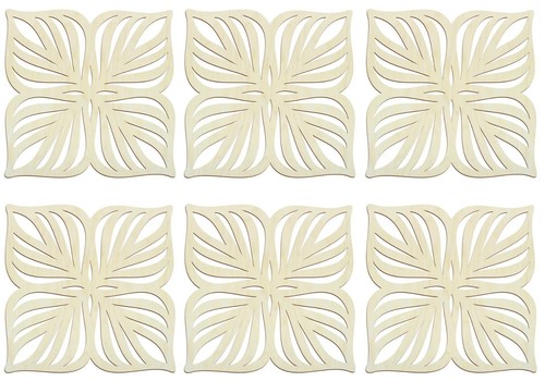 Set wooden table coasters - wooden,