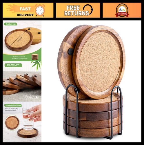 Absorbent wood cork - absorbent, coasters