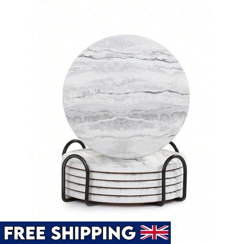 Marble ceramic coasters set - ceramic,
