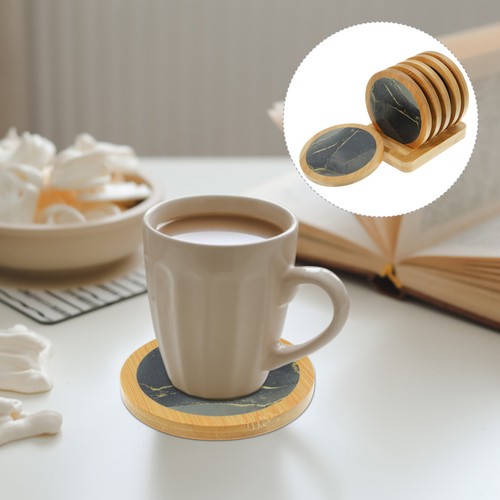 Round wooden coasters - round,