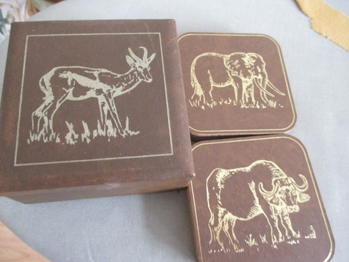 Brown box table - box,
