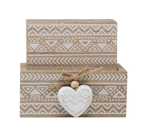 Coasters set wooden drink - 6,