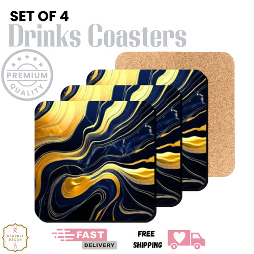 Coasters marble set - coasters, 4
