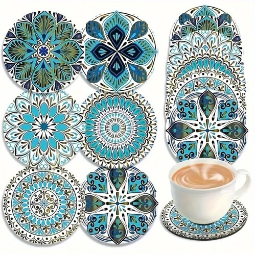 6pcs floral geometric - 6pcs,