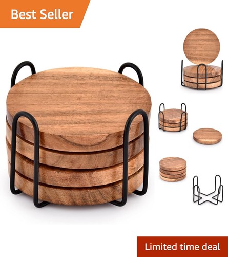 Unique set round acacia - set,