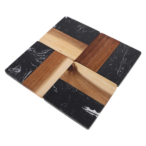 4pcs wood drinks coasters - ,