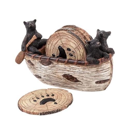 Wooden coasters set - set, with