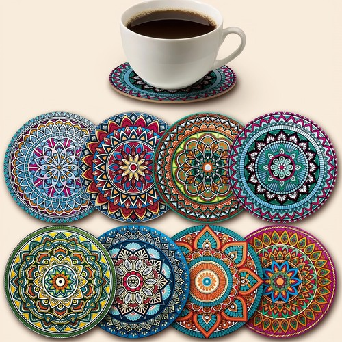 Coasters set wooden - coasters,