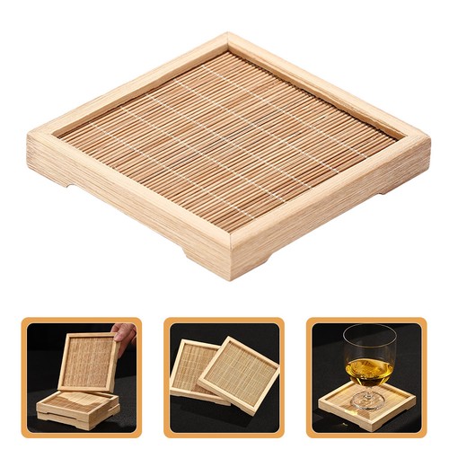 Wood coasters for drinks - wood,