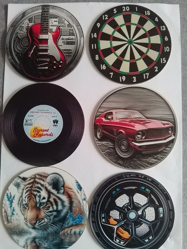 Wooden table coasters with - table,