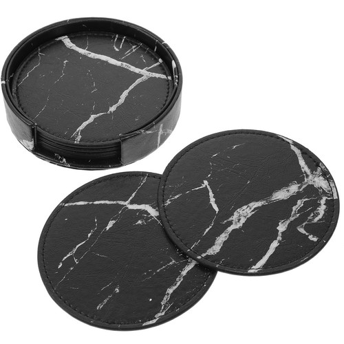 Coaster holder black marble - coaster,