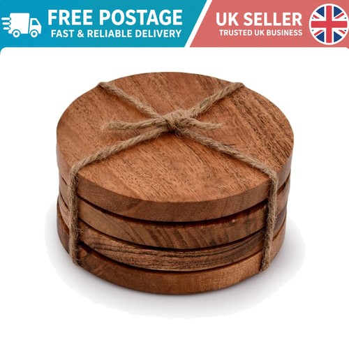 Stylish round acacia - round, wood