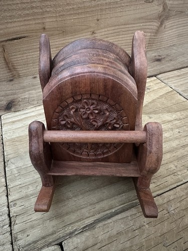 Set wooden coaster - set,