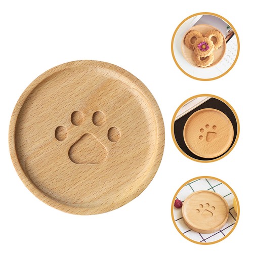 Pcs wood coasters - 4,