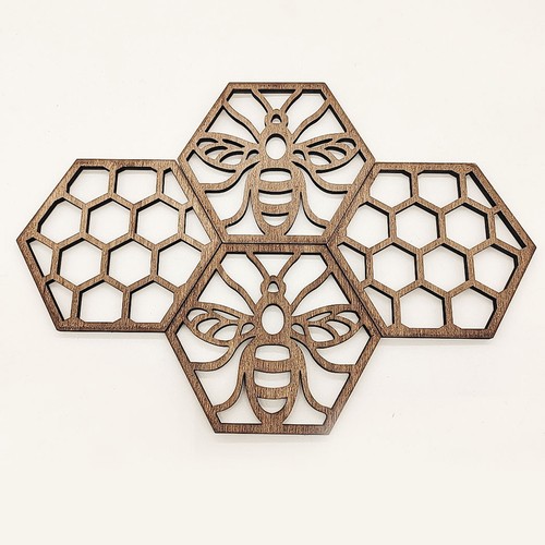8pcs reusable wood coasters - 8pcs,