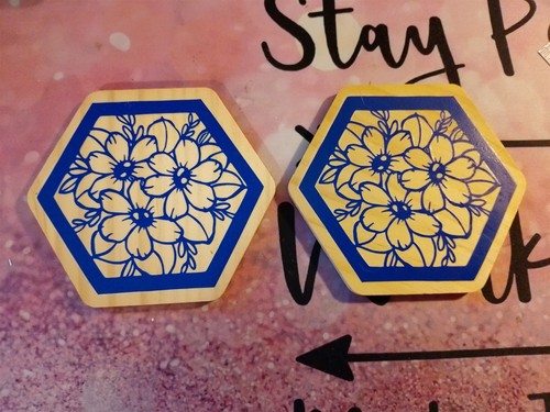 Set wooden hexagon - 2,