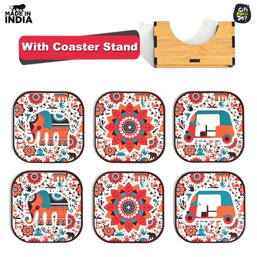Set wooden coasters - wooden, with